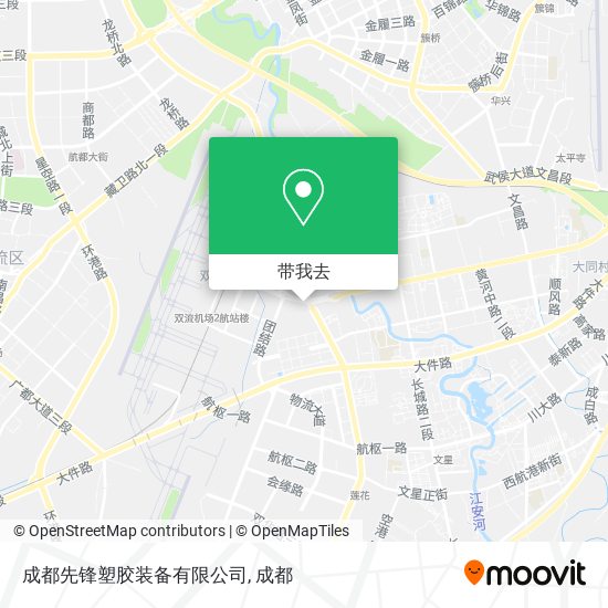 成都先锋塑胶装备有限公司地图