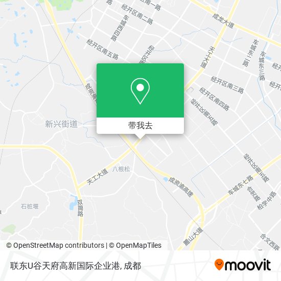 联东U谷天府高新国际企业港地图