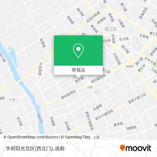 学府阳光北区(西北门)地图