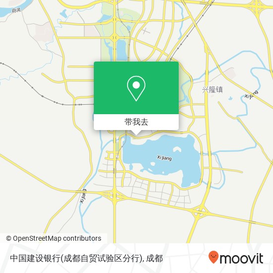 中国建设银行(成都自贸试验区分行)地图