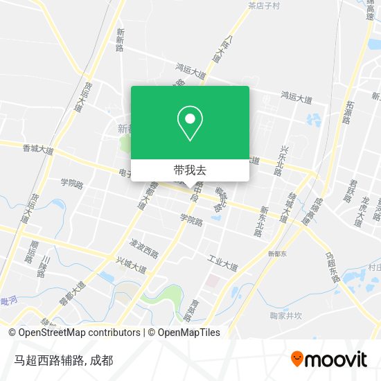 马超西路辅路地图