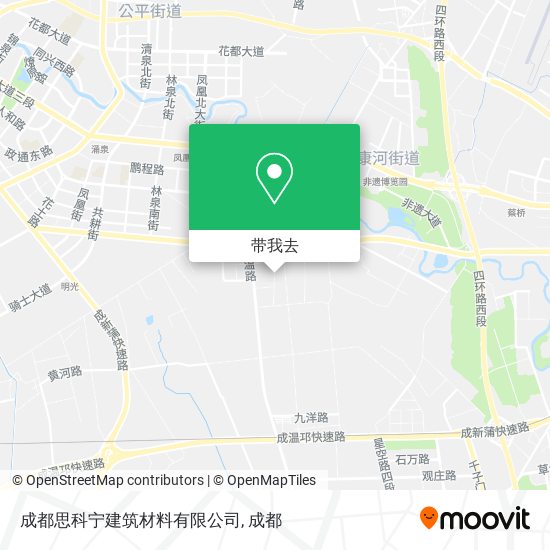 成都思科宁建筑材料有限公司地图