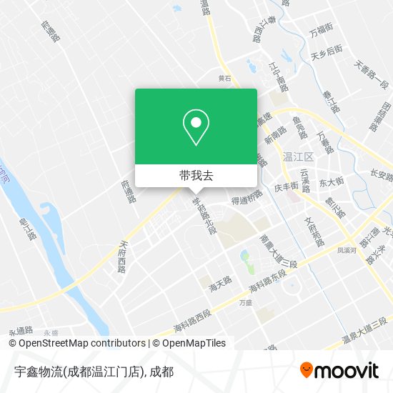 宇鑫物流(成都温江门店)地图