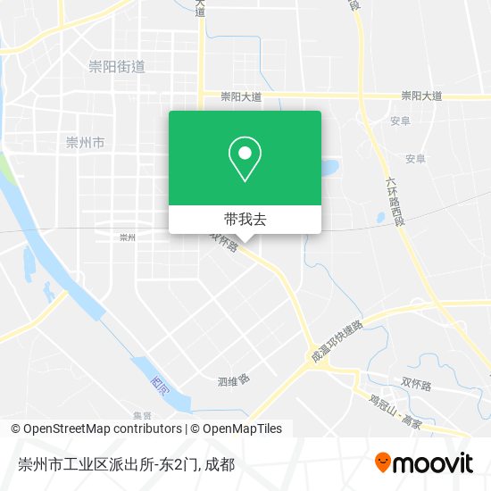 崇州市工业区派出所-东2门地图