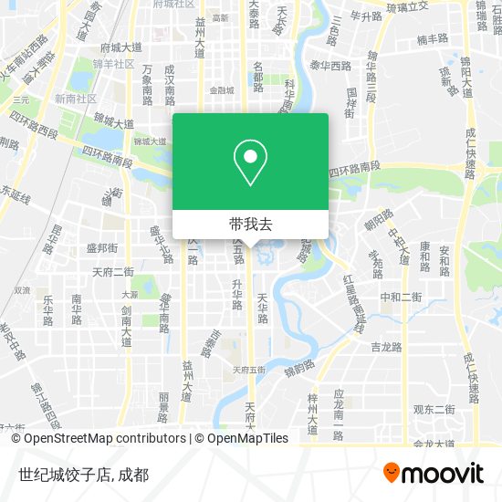 世纪城饺子店地图