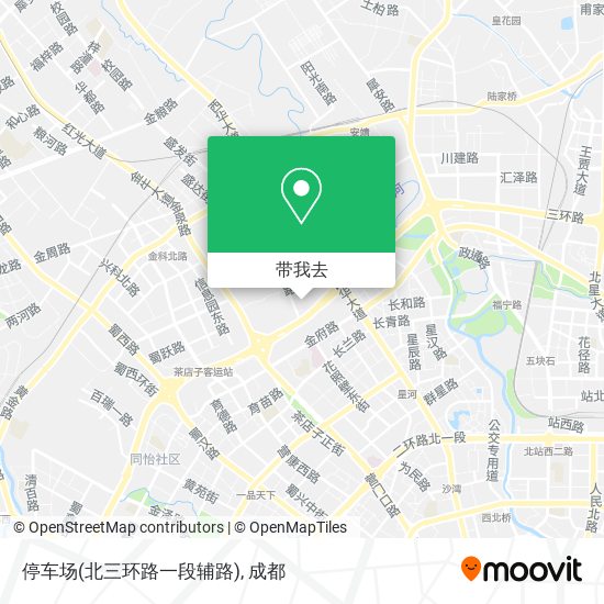 停车场(北三环路一段辅路)地图