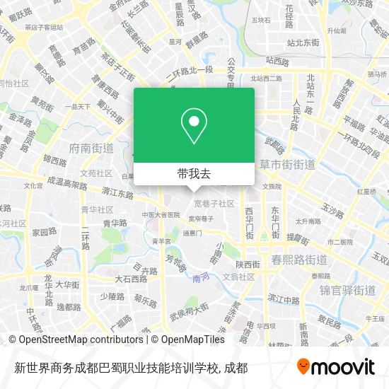 新世界商务成都巴蜀职业技能培训学校地图