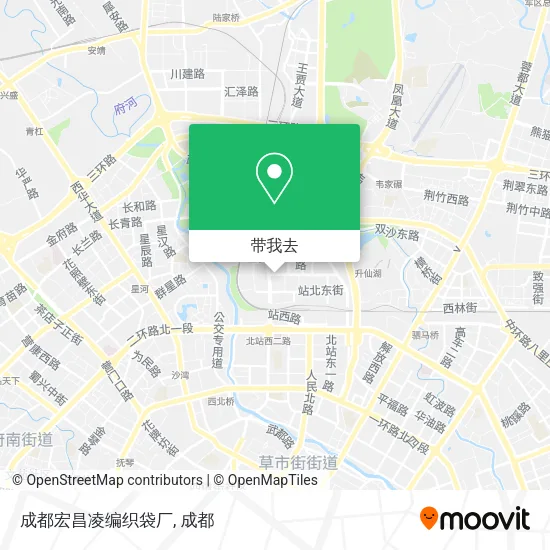 成都宏昌凌编织袋厂地图