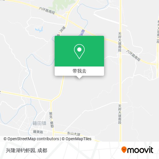 兴隆湖钓虾园地图