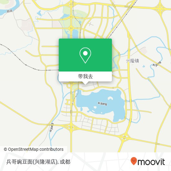 兵哥豌豆面(兴隆湖店)地图