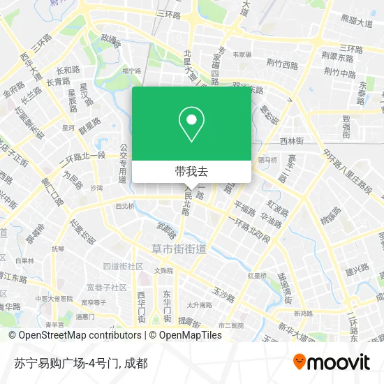 苏宁易购广场-4号门地图