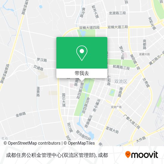 成都住房公积金管理中心(双流区管理部)地图