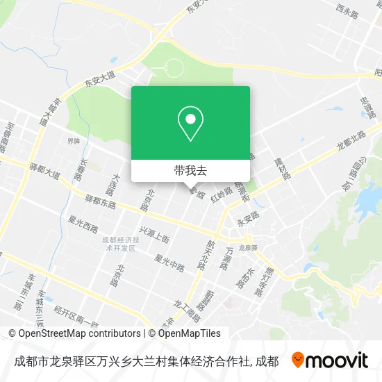 成都市龙泉驿区万兴乡大兰村集体经济合作社地图
