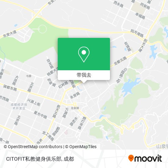 CITOFIT私教健身俱乐部地图