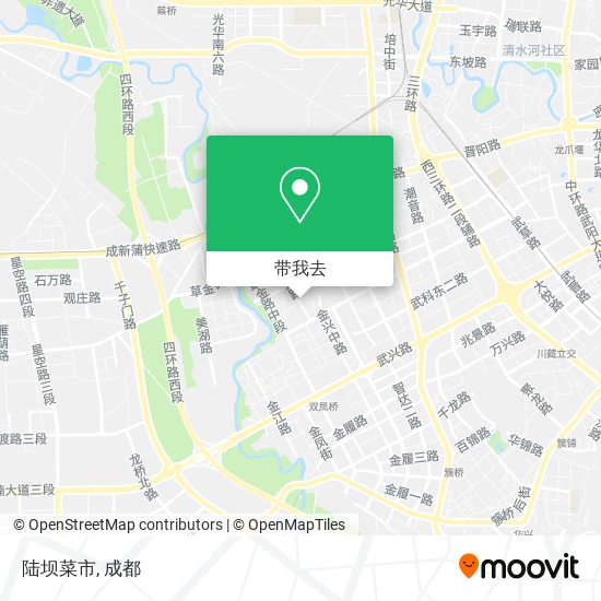 陆坝菜市地图