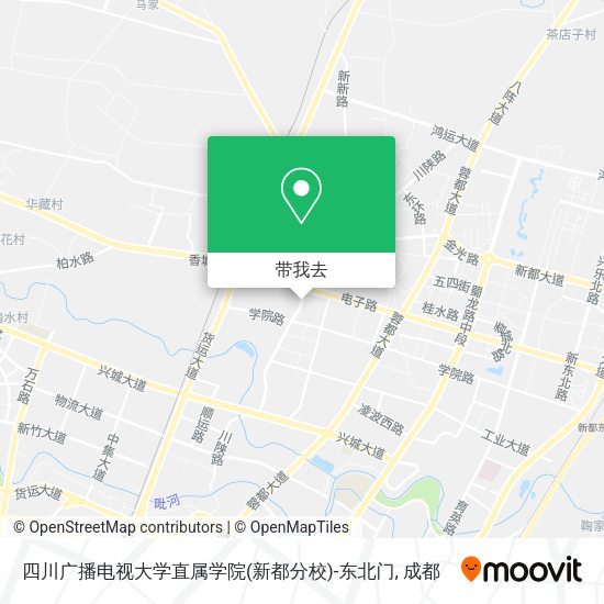 四川广播电视大学直属学院(新都分校)-东北门地图