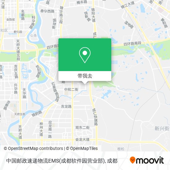 中国邮政速递物流EMS(成都软件园营业部)地图