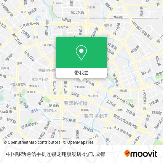 中国移动通信手机连锁龙翔旗舰店-北门地图