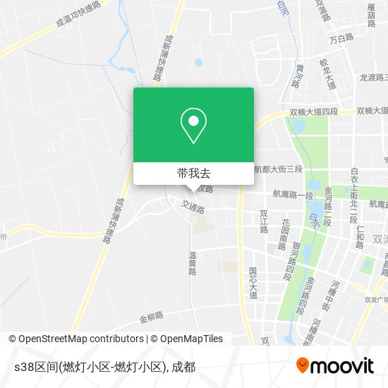 s38区间(燃灯小区-燃灯小区)地图