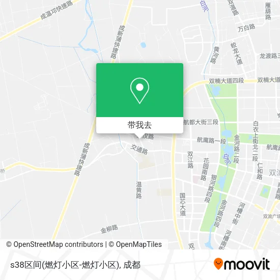 s38区间(燃灯小区-燃灯小区)地图