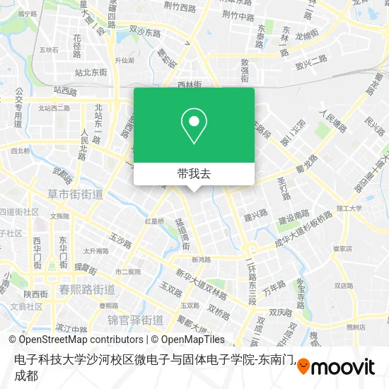 电子科技大学沙河校区微电子与固体电子学院-东南门地图