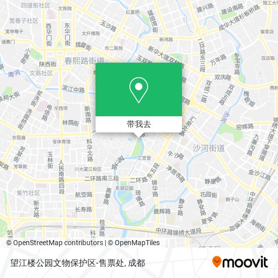 望江楼公园文物保护区-售票处地图