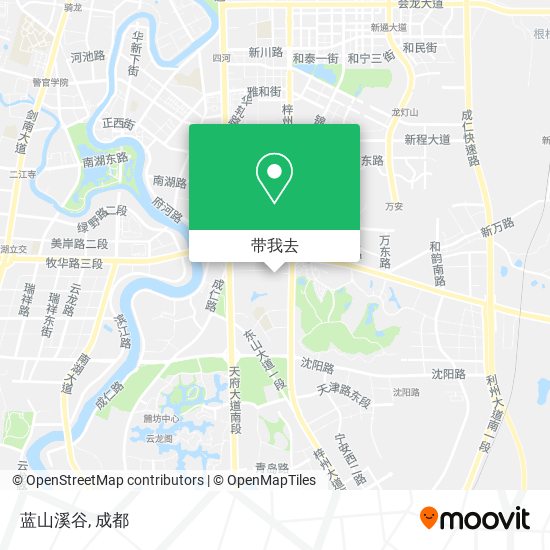 蓝山溪谷地图