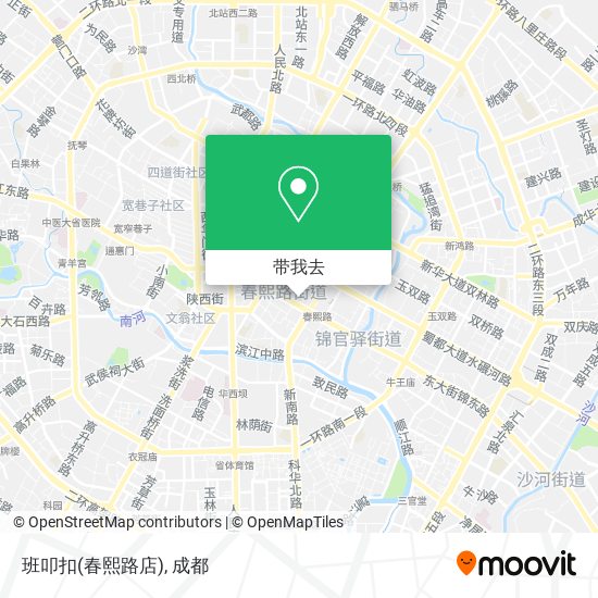 班叩扣(春熙路店)地图