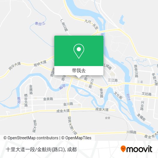 十里大道一段/金航街(路口)地图