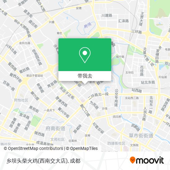 乡坝头柴火鸡(西南交大店)地图