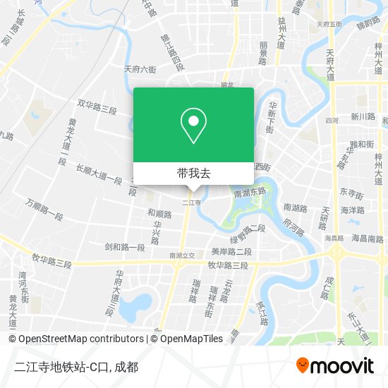 二江寺地铁站-C口地图