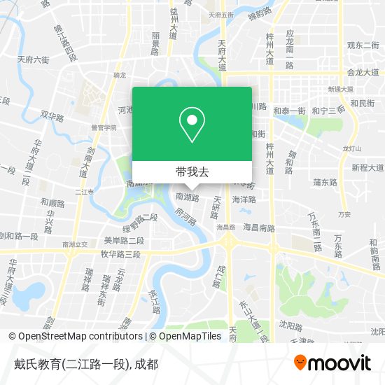 戴氏教育(二江路一段)地图