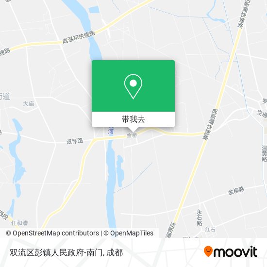 双流区彭镇人民政府-南门地图