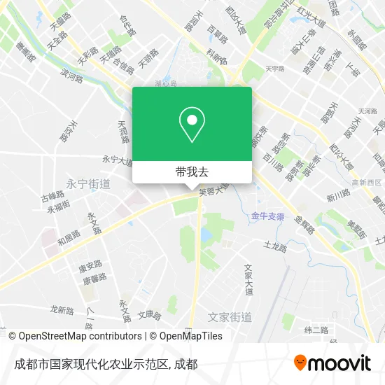 成都市国家现代化农业示范区地图