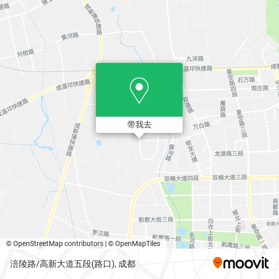 涪陵路/高新大道五段(路口)地图