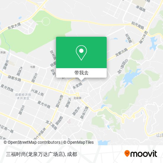 三福时尚(龙泉万达广场店)地图