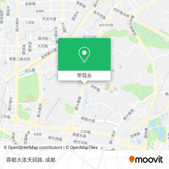 蓉都大道天回路地图