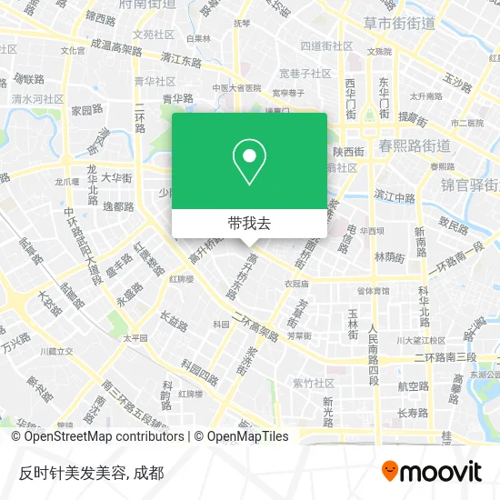 反时针美发美容地图