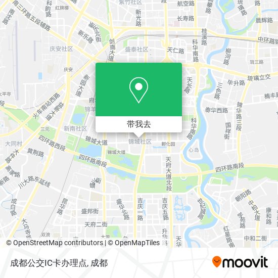 成都公交IC卡办理点地图