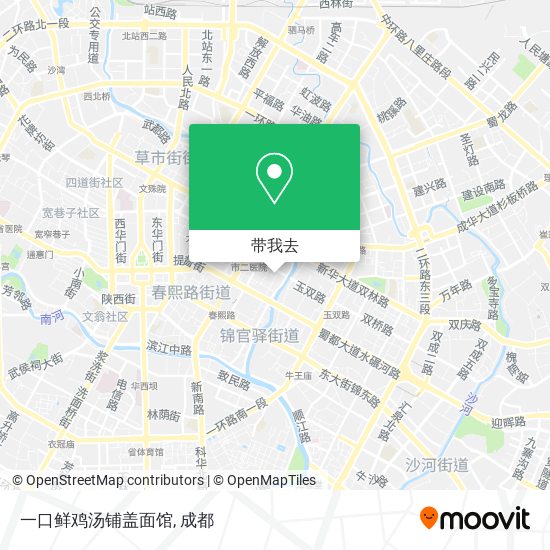 一口鲜鸡汤铺盖面馆地图