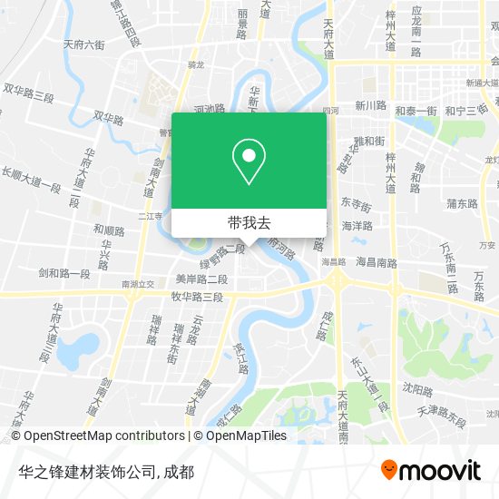 华之锋建材装饰公司地图