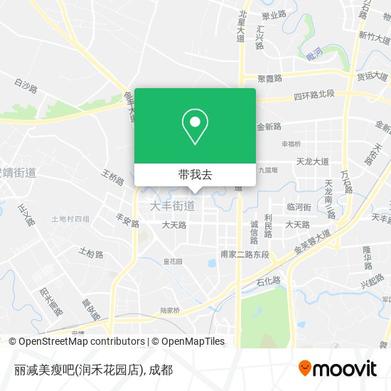 丽减美瘦吧(润禾花园店)地图
