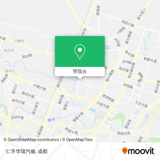仁孚华瑞汽修地图
