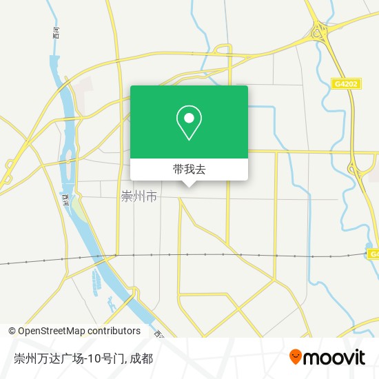 崇州万达广场-10号门地图