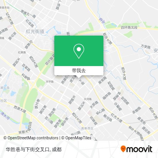 华胜巷与下街交叉口地图