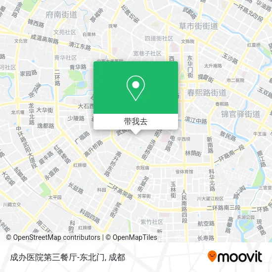 成办医院第三餐厅-东北门地图