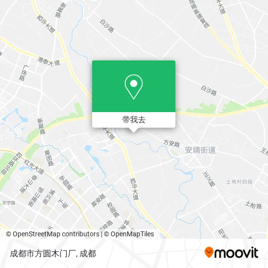 成都市方圆木门厂地图