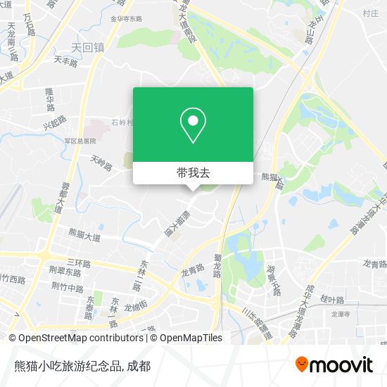 熊猫小吃旅游纪念品地图