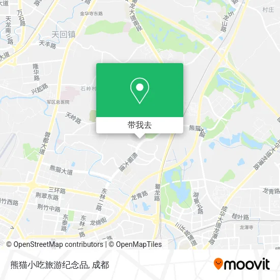 熊猫小吃旅游纪念品地图