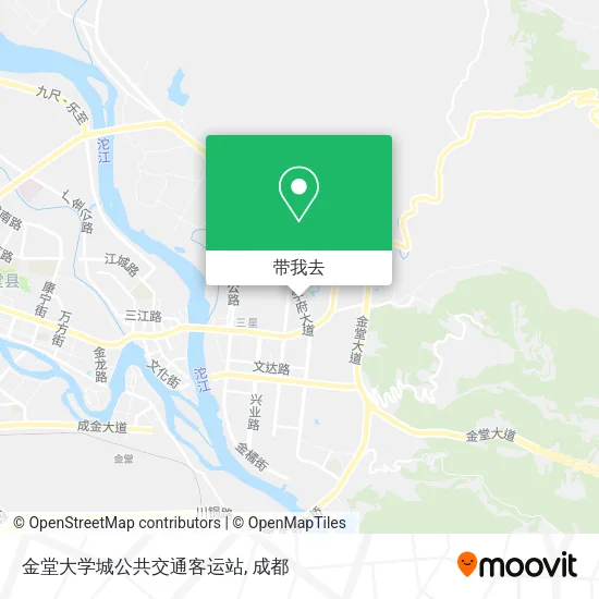 金堂大学城公共交通客运站地图